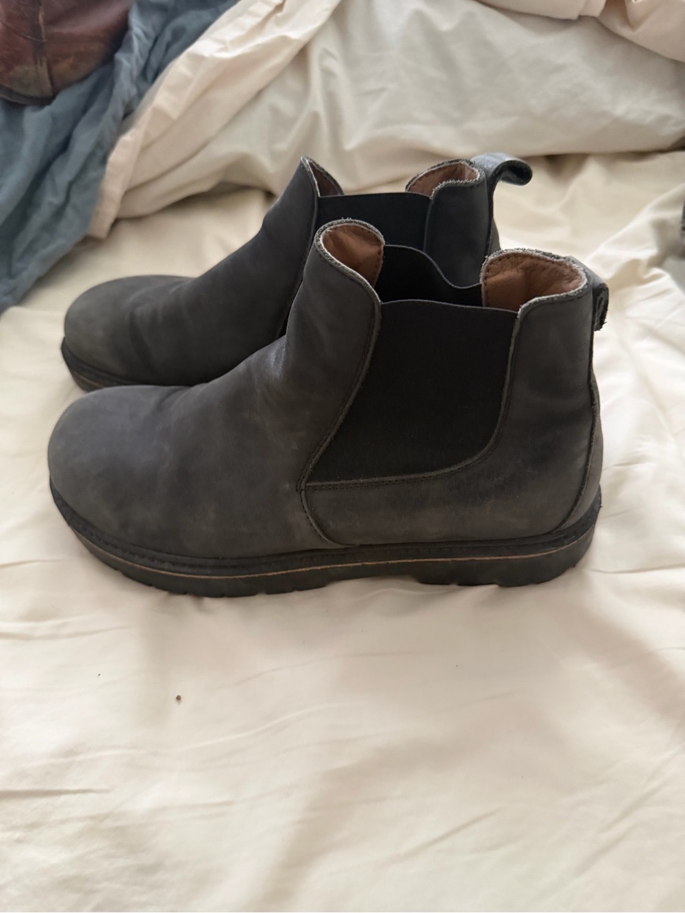 Birkenstock Men's Stalon Chelsea Boots in Dark Gray